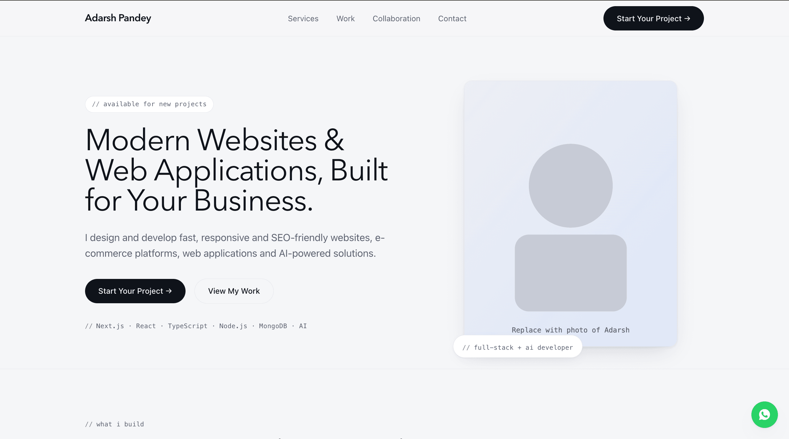 Business Website project preview