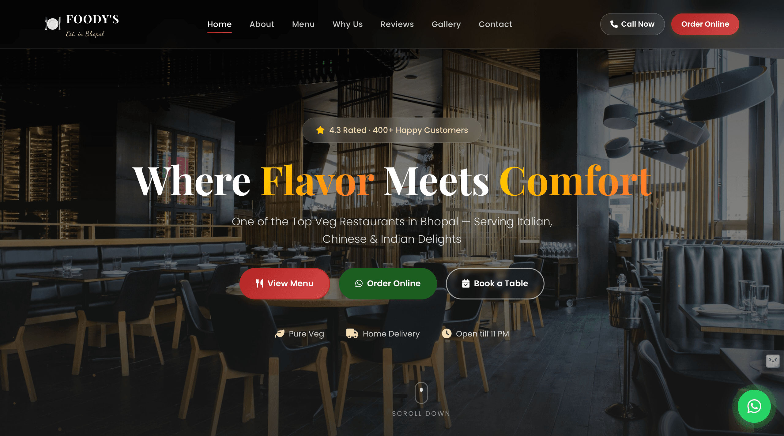 Restaurant Website project preview