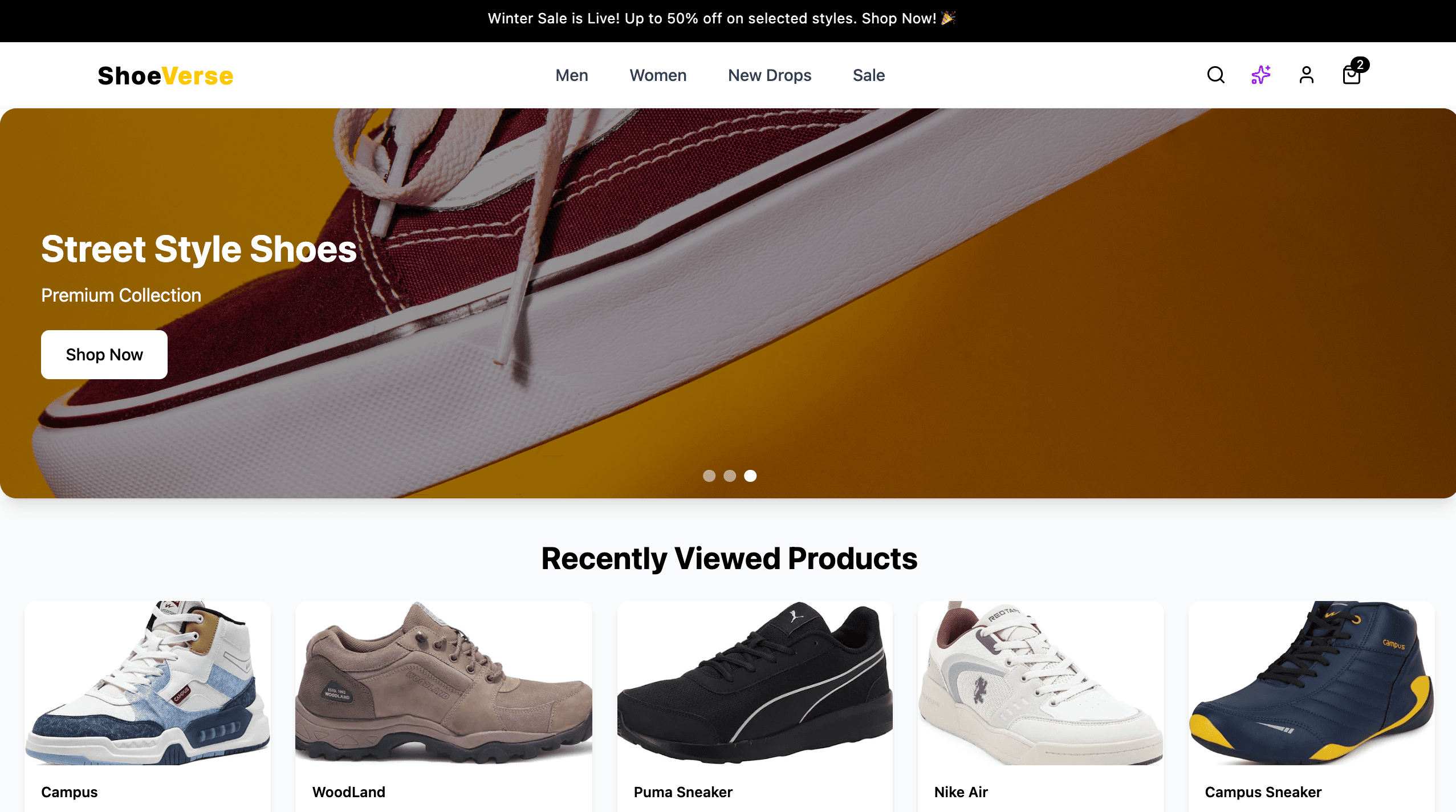 ShoeVerse project preview