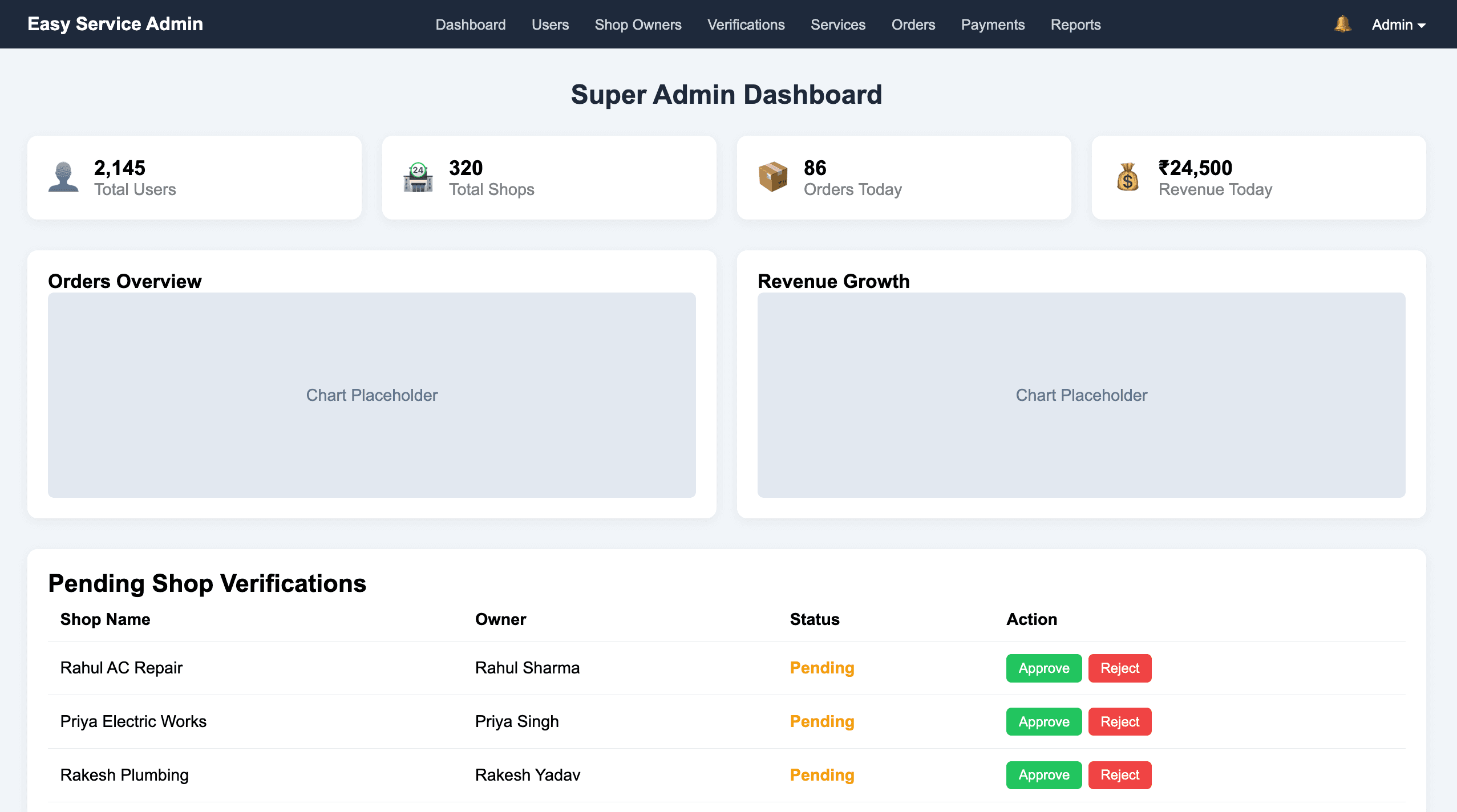 Easy-Service screenshot 1